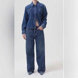 AGOLDE BECK  DENIM SHIRT JACKET SIZE XL